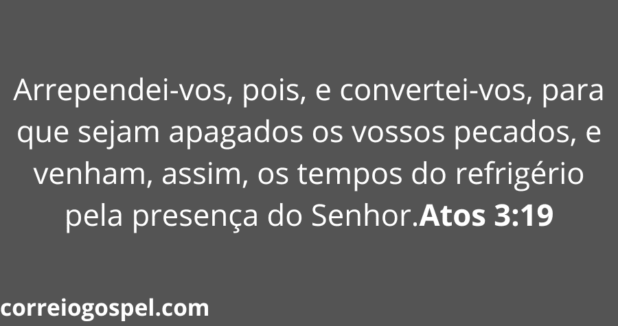 Versículos Sobre o Arrependimento
