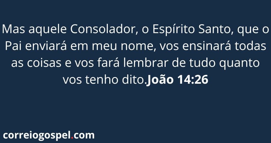 Versículos Sobre O Espírito Santo